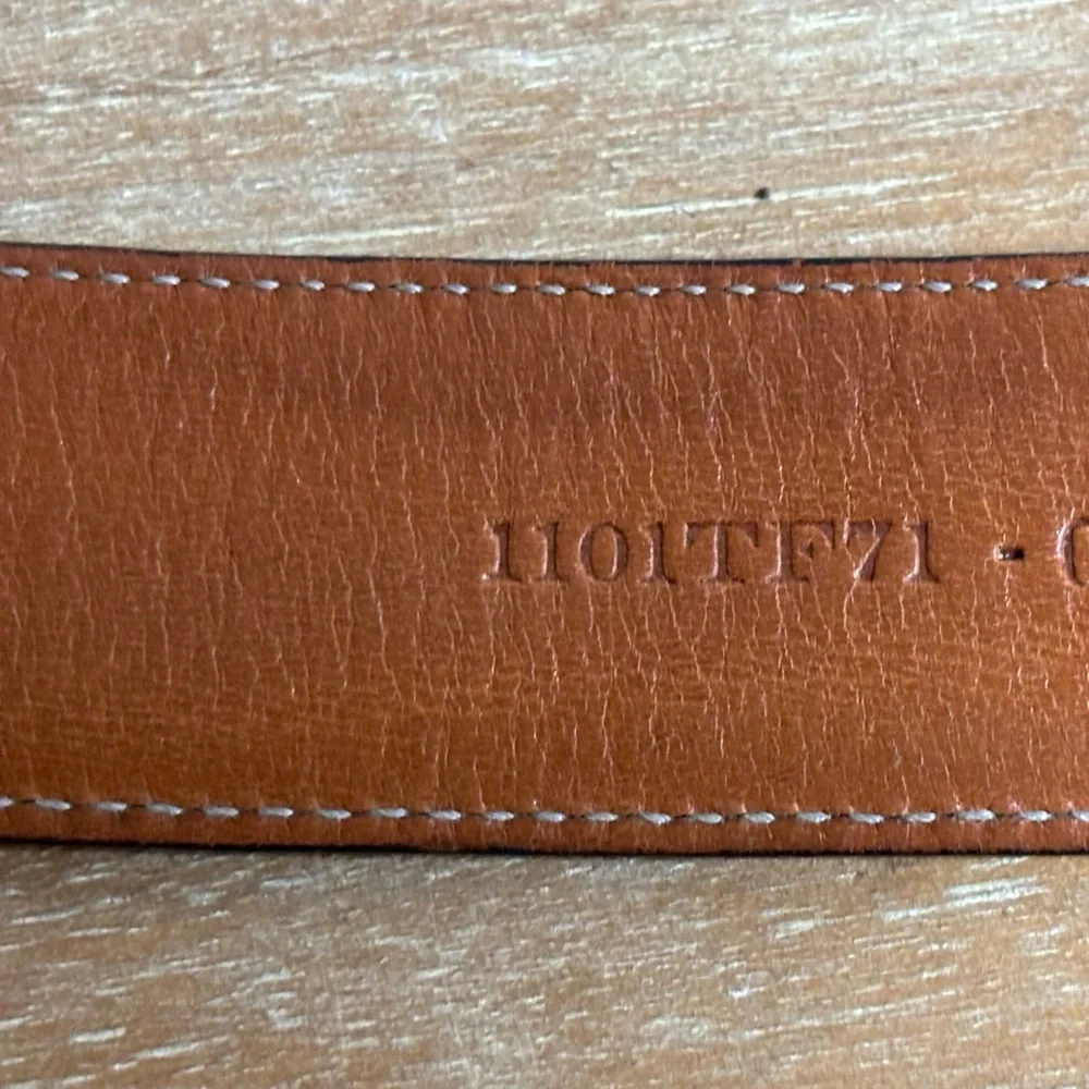 Trafalgar men’s cortina‎ black leather belt with gold buckle size 38
